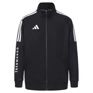 
Adidas spring and autumn coats for men and women black and white casual sports new stand-up collar jacket TR30JR1TK-BW