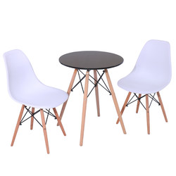 Eames casual style coffee solid wood marble dining table
