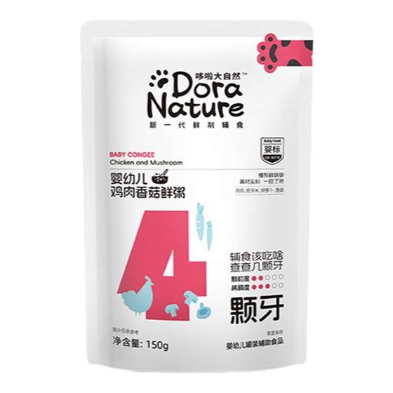 Doraemon baby food supplementary food porridge porridge baby instant nutrition porridge portable child nutrition 4 teeth
