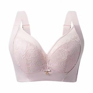 
Back to girls' breasts in seconds ~ Large breasts, anti-sagging, comfortable and adjustable thin soft steel ring bra, cotton cup to control side breasts underwear
