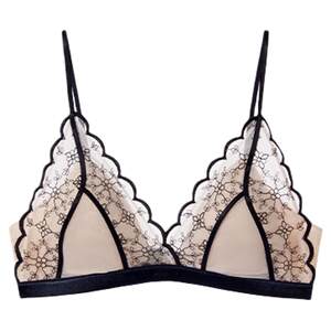 
Ubras South France triangle cup lace underwear for women with small breasts sexy French silk 2026 new bra set
