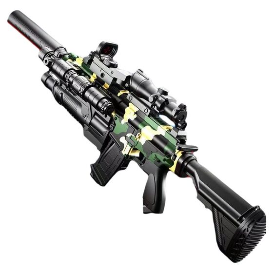 
Electric m416 soft bullet gun toy assault rifle machine gun for children 6 years old and 9 years old birthday gift boy shooting camouflage