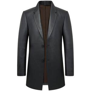 New Zealand deer leather leather jacket jacket suits men's casual business slim single leather jacket boutique men's clothing
