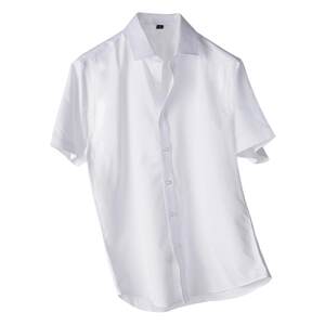 
Men's shirts 2026 new short-sleeved men's inner and outer wear high-end bamboo pulp fiber white clothes
