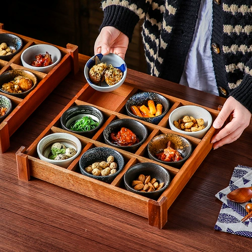 Пять -летний магазин девять цветов японского стиля деревянные девять дворцов на столе набор стола набор набор набора наборов