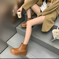 Демисезонные утепленные сапоги, ботинки для влюбленных подходит для мужчин и женщин на платформе
