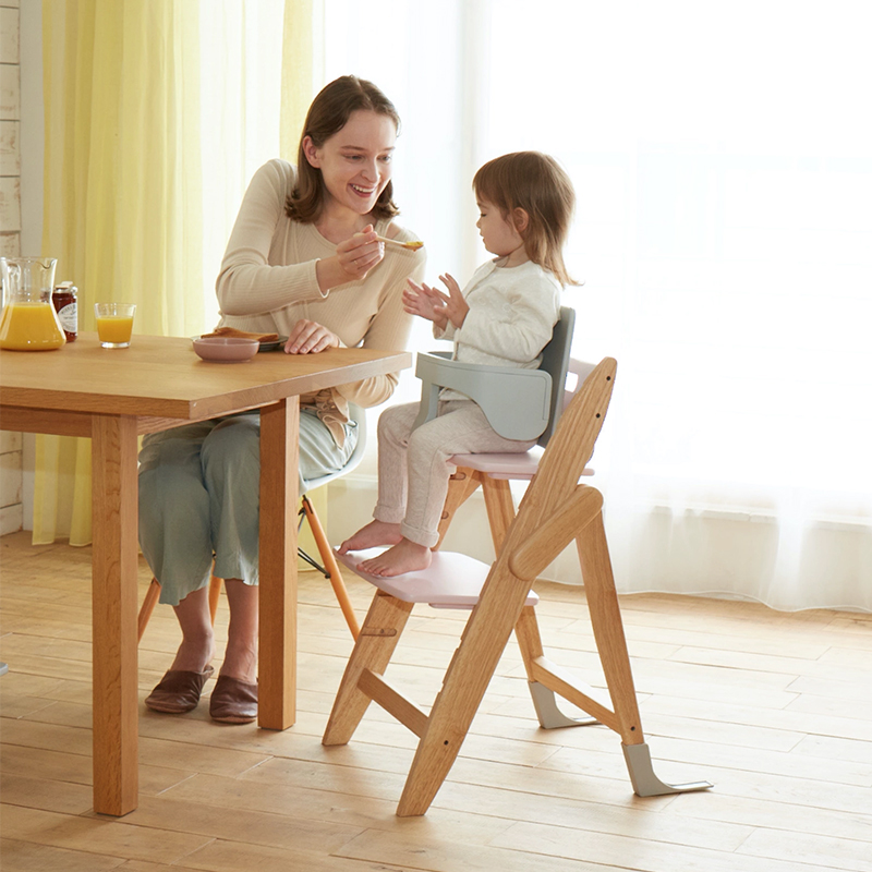 德国ABC moji YIPPY家庭椅三秒可调节高度儿童餐椅钓鱼椅进口橡木