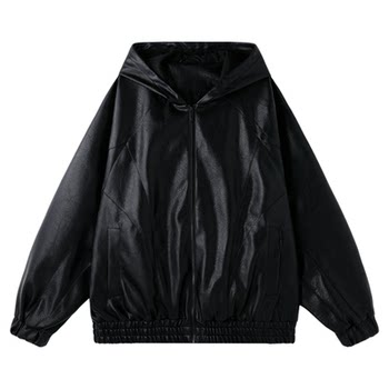 BJHG's new hooded leather jacket