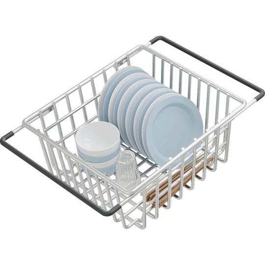 Telescopic Stainless Steel Kitchen Sink Drain Basket - Dish Rack Filter ...
