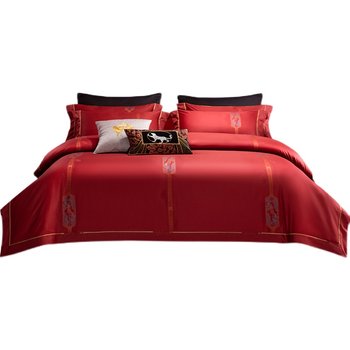 Imported wedding 140-count long-staple cotton four-piece set