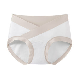 
Scarless pregnant women underwear women pure cotton antibacterial cotton lengthened crotch low waist special mid-to-late shorts head for pregnancy
