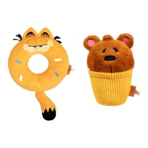 
Paisie Garfield Donut Puppy Toys Interactive Tug-up Plush Kitten Voice Touring Pet Doll