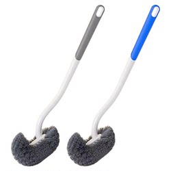No dead spots soft bristle long handle toilet brush