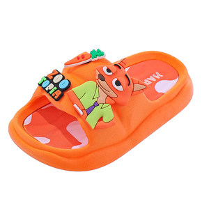 
Baby Slippers Summer Zootopia Co-branded Judy Rabbit Nick Fox Non-Slip Soft Bottom Children's Bathroom Slippers