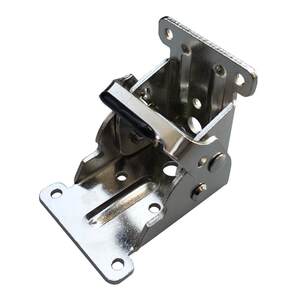 90-degree self-locking kang folding hinge table chair legs and feet silver folding coffee table furniture stainless steel hardware accessories
