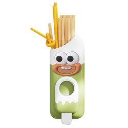 Refrigerator magnetic storage box straw storage box