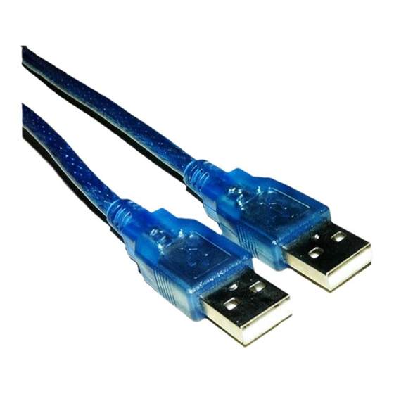 1.5-meter transparent blue cable USB2.0 cable Double-head male to male cable Male to male cable Copy cable Car transfer