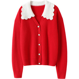 
Mesmerizing design thickened pure cashmere cardigan women's pure cashmere sweater knitted cardigan coat autumn and winter