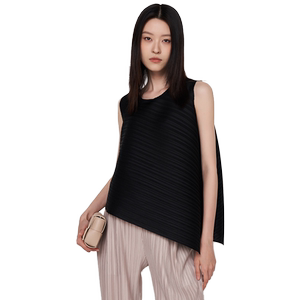 
SELLYNEAR T-shirt for pregnant women in summer new style, loose sleeveless irregular folds for pregnant women commuting top