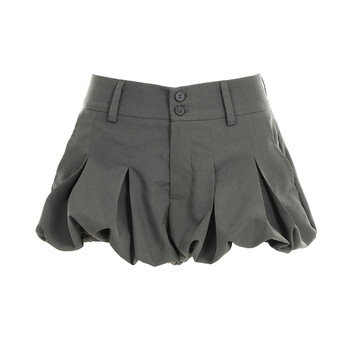 WEEKEEP American street hot girl solid color low waist half-body miniskirt versatile sexy A-line slim and fluffy skirt