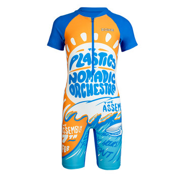
Zhouke boy one-piece flat horn swimsuit hot spring quick dry