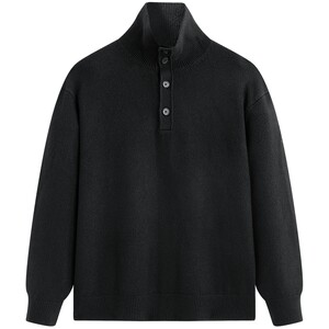 [Same style in shopping malls] PEACEBIRD Men's Sweater Season Fashionable Men's Half Turtle Collar Knitted Pullover B1EBF4432