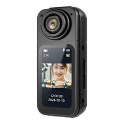 Thumb camera children's chest magnetic wear fixed camera riding running motorcycle sports recorder non-360 panoramic high-definition vlog camera student pocket recording video