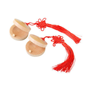 
Orff percussion children's speaker instruments for kindergarten eloquence special log wooden finger round dance board small quick board