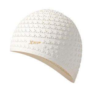 
Xtep adult silicone swimming cap for men and women with long hair and high-looking swimming cap, waterproof and non-stretching, specially designed for swimming