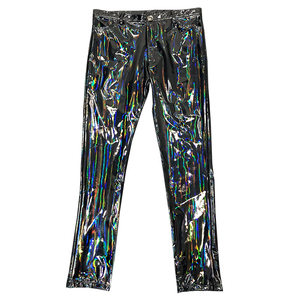 Phantom mirror tight pants pants men's large code night shop versatile performance clothes soft patent leather smooth sexy small pants