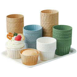 High temperature resistant thickened rolled edge cake cups