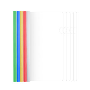 Pull rod clip, special test paper clip for primary school students, pull rod clip, office use a4 file folder, junior high school student test paper storage and sorting clip, high school student book cover storage book, large capacity transparent triangle rod