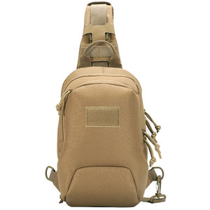 
Yakoda casual black small chest bag cycling shoulder bag shoulder bag two-way zipper crossbody bag multifunctional solid color bag