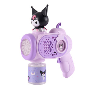 
2026 New Bubble Machine Girls Sanrio Kuromi Children's Handheld Electric Bubble Gun Fully Automatic Toy