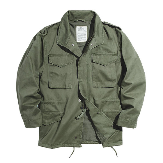 Maden workwear American retro M65 field army green hunting jacket tough guy military windbreaker jacket men spring