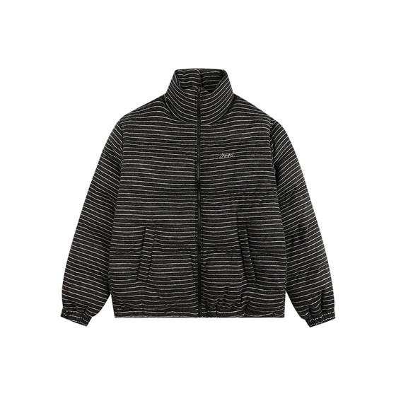 
ATRY striped cotton coat men's winter national fashion brand retro thickened warm wool bread coat coat couple cotton jacket