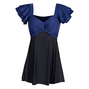 
Huihai large size fat mm one-piece swimsuit for women with big breasts and slimming pregnant women hot spring 2025 new fat girl covering the flesh