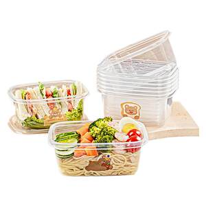 
Disposable lunch box packaging box household food grade lunch box microwaveable crisper lunch box fruit box