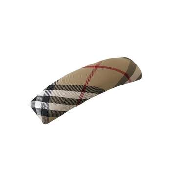 Retro plaid fabric hair clip with temperament bangs clip