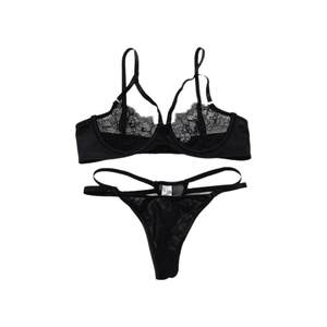 Chaoxian lace underwear girl French bras with steel ring straps sexy black transparent bra and thin cup summer