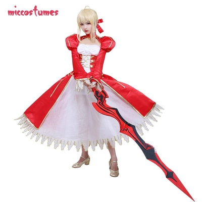 taobao agent Custom Fate/Grand Order Saber Red Dress Nero Nero Cosplay Server CO