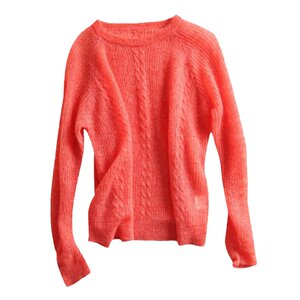 
Mohair Sweater Women's Thin Seahorse Hollow Autumn Top 2026 New Internet Celebrity Popular Coat Head Lazy Style