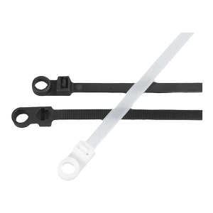 
Fixed head nylon cable tie white black screw hole strap tie cable tie bundling lock high temperature resistant self-locking fixing