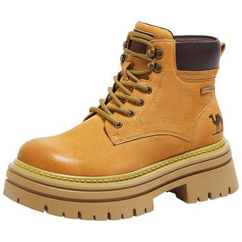 Camel Martin boots thick sole women's shoes big yellow boots
