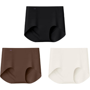 Ubras no size traceless underwear women's high waist liquid foundation antibacterial pure cotton bottom crotch invisible high elastic triangle shorts