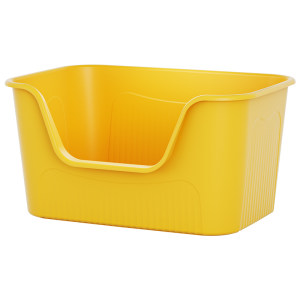 
Cat litter box extra large anti-splash pet supplies semi-enclosed heightened cat toilet extra large kitten giant with lid