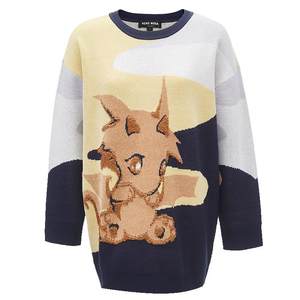 
Vero Moda Outlet Sweater for Women in Autumn and Winter Clearance Loose Cartoon Pattern Sweater Cute Casual and Versatile