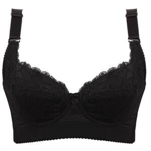 The concubine thin cup of the bra, big breasts, small size, small size adjustment underwear female bra, gathered anti -drooping side milk