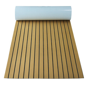 
Yacht floor leather EVA imitation teak floor mat speedboat marine carpet deck special anti-slip mat with adhesive backing foot pads