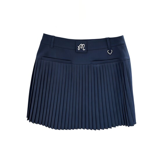 
Korean golf wear women's short skirt 26 spring and summer temperament versatile word mark skirt anti-exposure pleated skirt